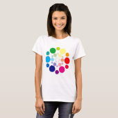 Kleurenschijf T-shirt (Voorkant volledig)