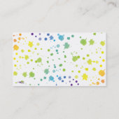 Kleurenschijfkaart Visitekaartje (Achterkant)