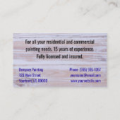 Kleurenschilderpenseel schilderen visitekaartje (Achterkant)