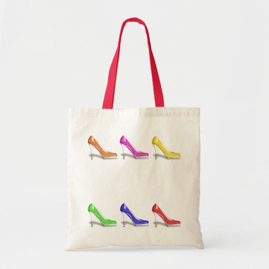 KLEURENSCHOENEN MET HOOG HOOGTE TOTE BAG (Voorkant)