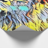 kleurenschop - leeuwen cadeaupapier (Hoek)