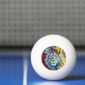 kleurenschop - leeuwen pingpongbal (Net)