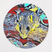 kleurenschop - muis labels (Design 2)
