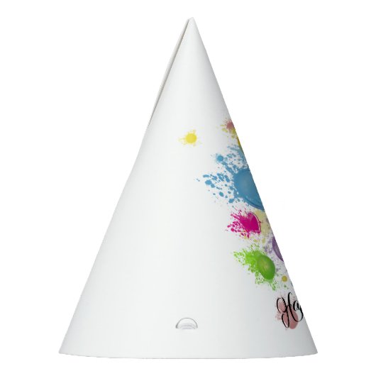 Kleurenschouderballonnen Feesthoedjes (Links)