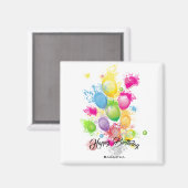 Kleurenschouderballonnen Magneet (Voorkant / Achterkant)