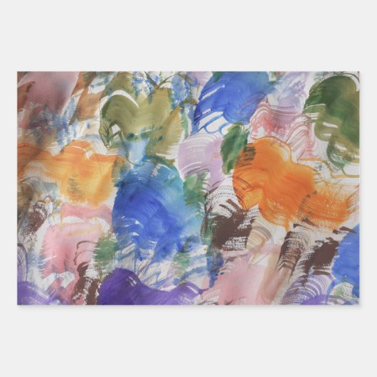 Kleurenschouderbladen Inpakpapier Vel (Voorkant 2)