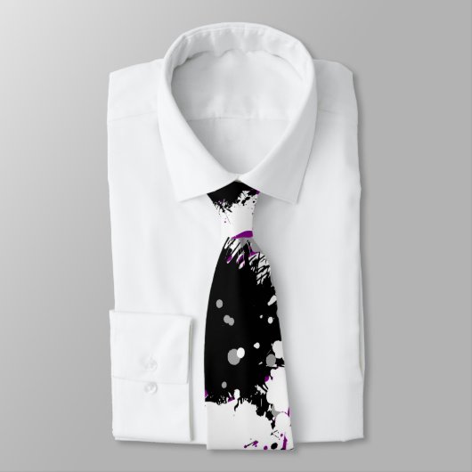 Kleurenschoudertje - Aseksuele trots Stropdas (Gebonden)