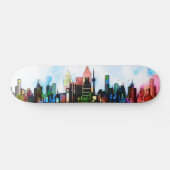 Kleurenskateboard van de stad persoonlijk skateboard (Horizontaal)