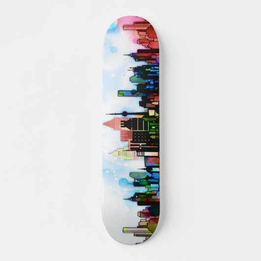 Kleurenskateboard van de stad persoonlijk skateboard (Voorkant)