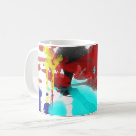 Kleurenspatbord met Mok (Voorkant links)