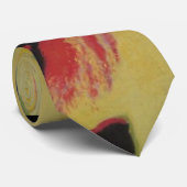 kleurenspatten origineel abstract kunstontwerp stropdas (Opgerold)