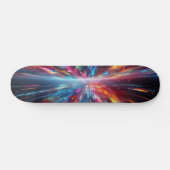 Kleurenspatting patroon persoonlijk skateboard (Horizontaal)