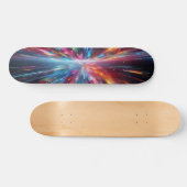 Kleurenspatting patroon persoonlijk skateboard (Horizontaal)