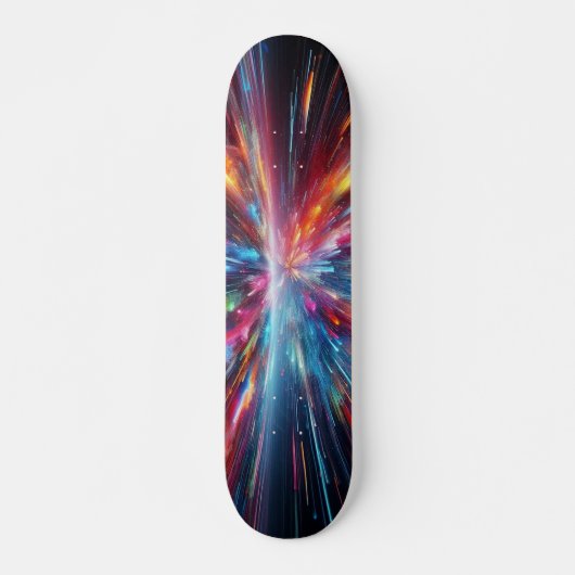 Kleurenspatting patroon persoonlijk skateboard (Voorkant)
