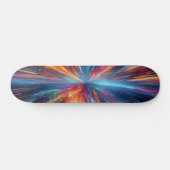 Kleurenspatting patroon persoonlijk skateboard (Horizontaal)
