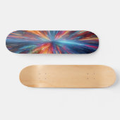 Kleurenspatting patroon persoonlijk skateboard (Horizontaal)