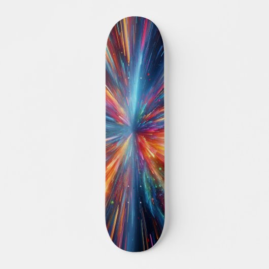 Kleurenspatting patroon persoonlijk skateboard (Voorkant)