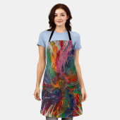 kleurenspectrum-pijlwiel schort (Gedragen)