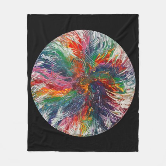 Kleurenspectrum Windmolen Fleece Deken (Voorkant)