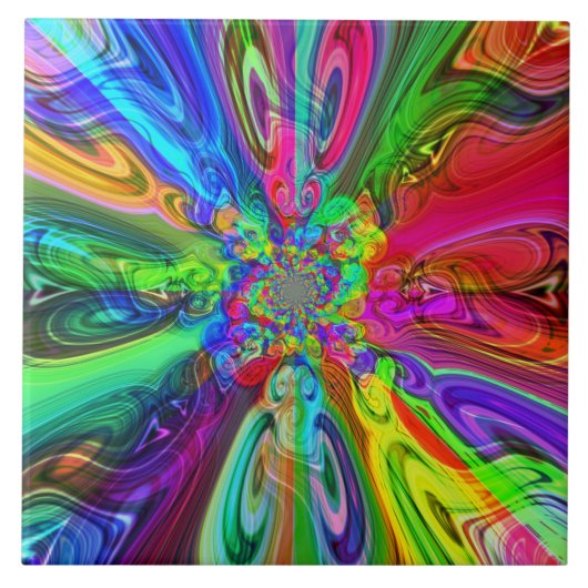 Kleurenspectrumflares Tegel Tegeltje (Voorkant)