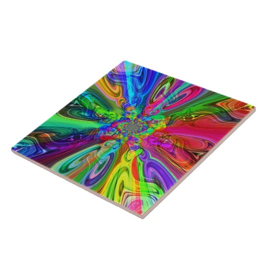 Kleurenspectrumflares Tegel Tegeltje (Zijkant)