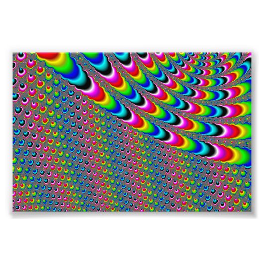 Kleurenspel - Fractal Art Foto Afdruk (Voorkant)
