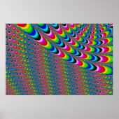 Kleurenspel - Fractal Art Poster (Voorkant)