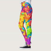 Kleurenspetterachtergrond Leggings (Links)