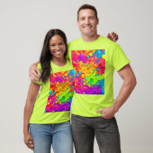 Kleurenspetterachtergrond T-shirt (Unisex)