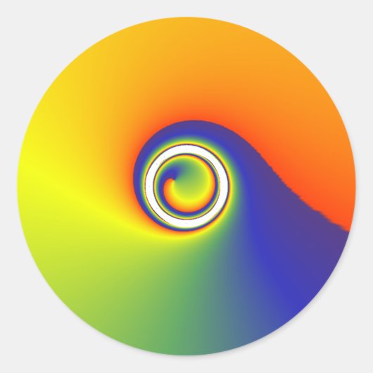 kleurenspin ronde sticker (Voorkant)