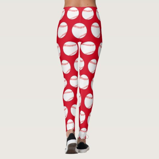 Kleurenstaarten van het honkbalteam van vrouwen leggings (Achterkant)
