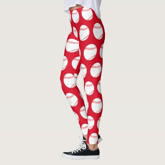 Kleurenstaarten van het honkbalteam van vrouwen leggings (Links)