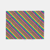 kleurenstalen diagonaal fleece deken (Voorkant (Horizontaal))