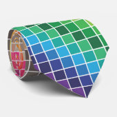kleurenstalen regenboog stropdas (Opgerold)