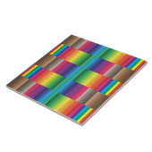 kleurenstalen regenboog tegeltje (Zijkant)