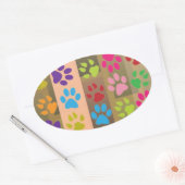 Kleurensticker Ovale Sticker (Envelop)