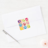 Kleurensticker Vierkante Sticker (Envelop)