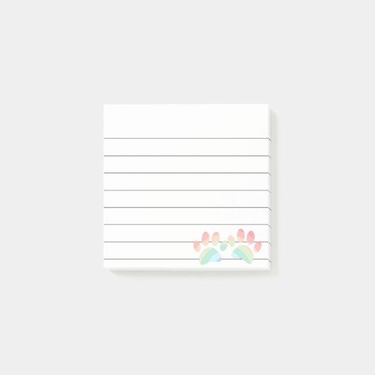 Kleurenstraal regenboog verven 3x3 post-it® notes (Voorkant)
