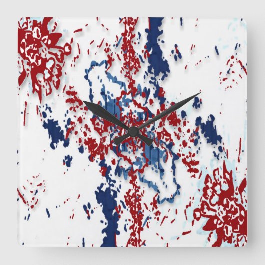 Kleurenstraal wandklok (Voorkant)