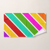 Kleurenstreekpatroon Retro-snoep Bad Handdoek (Handdoek)