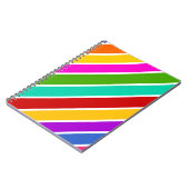 Kleurenstreekpatroon Retro-snoep Notitieboek (Linkerzijde)