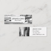 Kleurenstreep handbeschilderde textuur minimalisti mini visitekaartje (Voorkant / Achterkant)