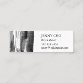 Kleurenstreep handbeschilderde textuur minimalisti mini visitekaartje (Achterkant)