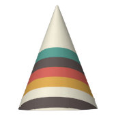 kleurenstreepjes feesthoedjes (Voorkant)