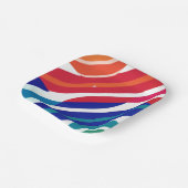 Kleurenstrengen Papieren Bordje (Gebogen)