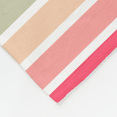 Kleurenstrepen 01 - horizontaal fleece deken (Hoek)