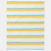 Kleurenstrepen 02 - horizontaal fleece deken (Voorkant)