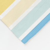 Kleurenstrepen 02 - horizontaal fleece deken (Hoek)