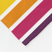Kleurenstrepen 03 - Horizontaal Fleece Deken (Hoek)