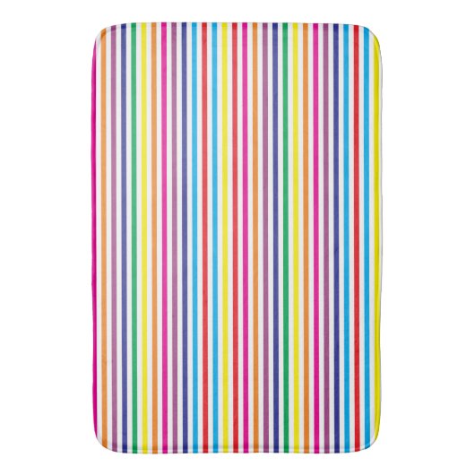 Kleurenstrepen Badmat (Voorkant Verticaal)